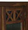 Kryss N Sheesham Wood Shoe Cabinet In Scratch Resistant Provincial Teak Finish