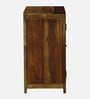 Kryss N Sheesham Wood Shoe Cabinet In Scratch Resistant Provincial Teak Finish