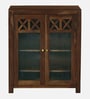 Kryss N Sheesham Wood Shoe Cabinet In Scratch Resistant Provincial Teak Finish