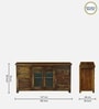 Kryss N Sheesham Wood Sideboard In Scratch Resistant Provincial Teak Finish