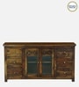 Kryss N Sheesham Wood Sideboard In Scratch Resistant Provincial Teak Finish