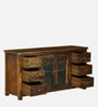 Kryss N Sheesham Wood Sideboard In Scratch Resistant Provincial Teak Finish