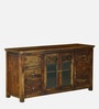Kryss N Sheesham Wood Sideboard In Scratch Resistant Provincial Teak Finish