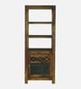 Kryss N Sheesham Wood Tall Bookshelf In Scratch Resistant Provincial Teak Finish