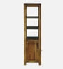Kryss N Sheesham Wood Tall Bookshelf In Scratch Resistant Provincial Teak Finish