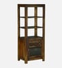 Kryss N Sheesham Wood Tall Bookshelf In Scratch Resistant Provincial Teak Finish