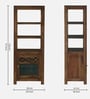 Kryss N Sheesham Wood Tall Bookshelf In Scratch Resistant Provincial Teak Finish