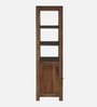 Kryss N Sheesham Wood Tall Bookshelf In Scratch Resistant Provincial Teak Finish