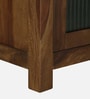 Kryss N Sheesham Wood Tall Bookshelf In Scratch Resistant Provincial Teak Finish