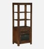 Kryss N Sheesham Wood Tall Bookshelf In Scratch Resistant Provincial Teak Finish