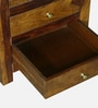 Kryss N Sheesham Wood Tall Cabinet In Scratch Resistant  Provincial Teak Finish