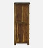 Kryss N Sheesham Wood Tall Cabinet In Scratch Resistant  Provincial Teak Finish