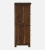 Kryss N Sheesham Wood Tall Cabinet In Scratch Resistant  Provincial Teak Finish