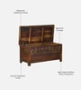 Kryss N Sheesham Wood Trunk In Scratch Resistant Provincial Teak Finish