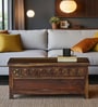 Kryss N Sheesham Wood Trunk In Scratch Resistant Provincial Teak Finish