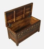 Kryss N Sheesham Wood Trunk In Scratch Resistant Provincial Teak Finish