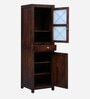 Kryss Sheesham Wood 1 Door Wardrobe in Scratch Resistant Provincial Teak Finish