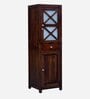 Kryss Sheesham Wood 1 Door Wardrobe in Scratch Resistant Provincial Teak Finish