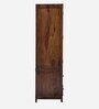 Kryss Sheesham Wood 2 Door Wardrobe In Scratch Resistant Provincial Teak Finish With Drawer