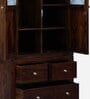 Kryss Sheesham Wood 2 Door Wardrobe In Scratch Resistant Provincial Teak Finish With Drawer