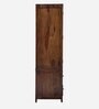 Kryss Sheesham Wood 2 Door Wardrobe In Scratch Resistant Provincial Teak Finish With Drawer