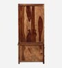 Kryss Sheesham Wood 2 Door Wardrobe In Scratch Resistant Rustic Teak Finish With Drawer