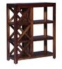Kryss Sheesham Wood Book Shelf In Provincial Teak Finish