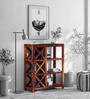 Kryss Sheesham Wood Book Shelf In Provincial Teak Finish