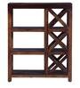 Kryss Sheesham Wood Book Shelf In Provincial Teak Finish