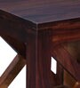 Kryss Sheesham Wood Book Shelf In Provincial Teak Finish