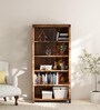 Kryss Sheesham Wood Book Shelf in Scratch Resistant Rustic Teak Finish