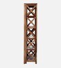 Kryss Sheesham Wood Book Shelf in Scratch Resistant Rustic Teak Finish