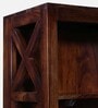 Kryss Sheesham Wood Bookshelf in Scratch Resistant Provincial Teak Finish