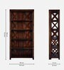 Kryss Sheesham Wood Bookshelf in Scratch Resistant Provincial Teak Finish