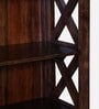 Kryss Sheesham Wood Bookshelf in Scratch Resistant Provincial Teak Finish