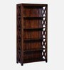 Kryss Sheesham Wood Bookshelf in Scratch Resistant Provincial Teak Finish