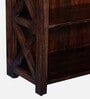 Kryss Sheesham Wood Bookshelf in Scratch Resistant Provincial Teak Finish