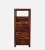 Kryss Sheesham Wood Chest Of Drawers In Scratch Resistant Honey Oak Finish