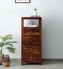 Kryss Sheesham Wood Chest Of Drawers In Scratch Resistant Honey Oak Finish