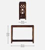 Kryss Sheesham Wood Console Table in Scratch Resistant Provincial Teak Finish
