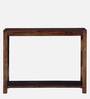 Kryss Sheesham Wood Console Table in Scratch Resistant Provincial Teak Finish