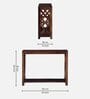 Kryss Sheesham Wood Console Table in Scratch Resistant Provincial Teak Finish