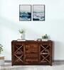 Kryss Sheesham Wood Crockery Unit In Provincial Teak Finish