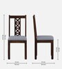 Kryss Sheesham Wood 4 Seater Dining Set in Scratch Resistant Provincial Teak Finish