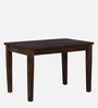 Kryss Sheesham Wood 4 Seater Dining Set in Scratch Resistant Provincial Teak Finish