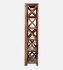 Kryss Sheesham Wood Book Shelf in Scratch Resistant Rustic Teak Finish