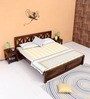 Kryss Sheesham Wood King Size Bed In Provincial Teak Finish