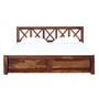 Kryss Sheesham Wood King Size Bed In Provincial Teak Finish