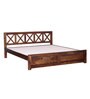 Kryss Sheesham Wood King Size Bed In Provincial Teak Finish