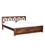 Kryss Sheesham Wood King Size Bed In Provincial Teak Finish